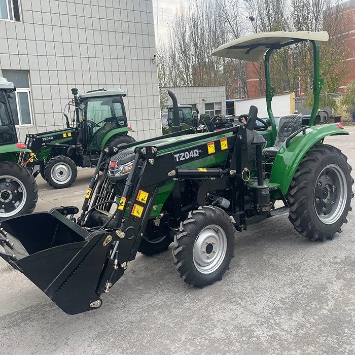 China Tractor 55HP 60HP 70HP 4WD Agricultural Machine Farm Tractor Compact Mini Tractor with CE Approval and Loader