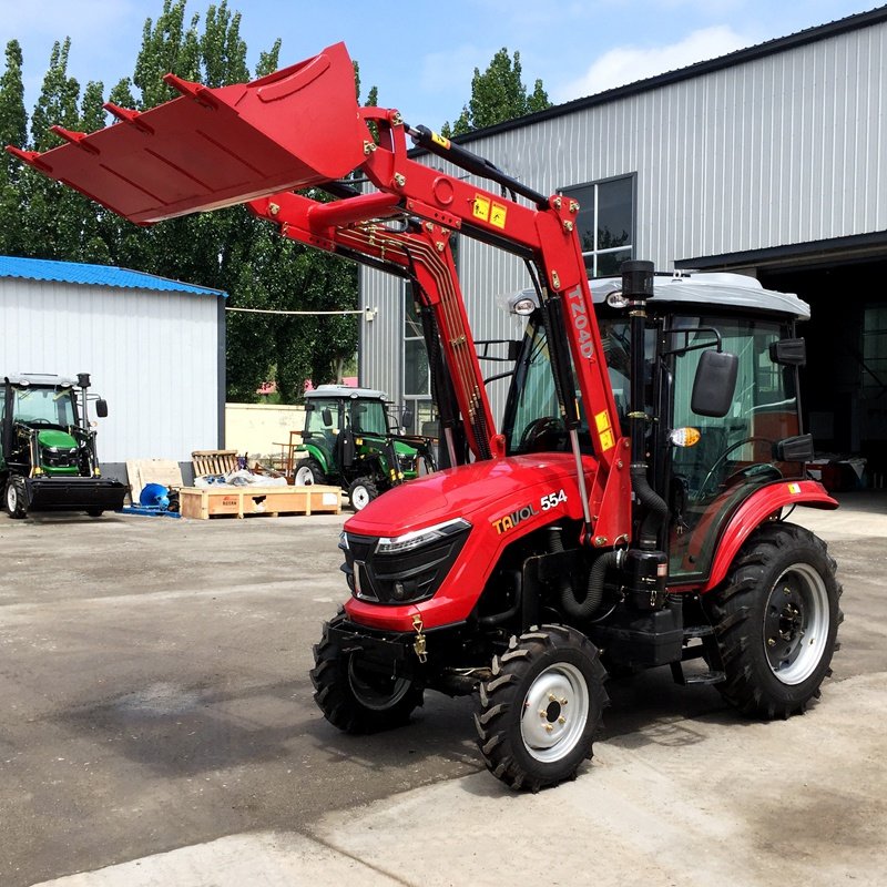 China Tractor 55HP 60HP 70HP 4WD Agricultural Machine Farm Tractor Compact Mini Tractor with CE Approval and Loader