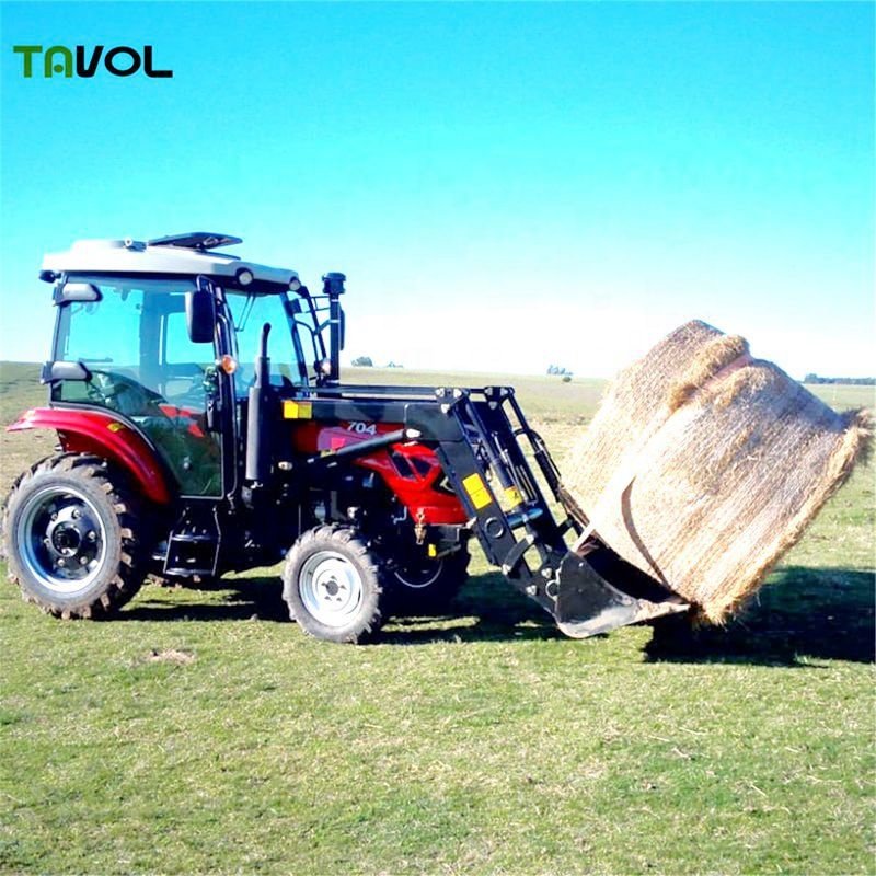China Tractor 55HP 60HP 70HP 4WD Agricultural Machine Farm Tractor Compact Mini Tractor with CE Approval and Loader