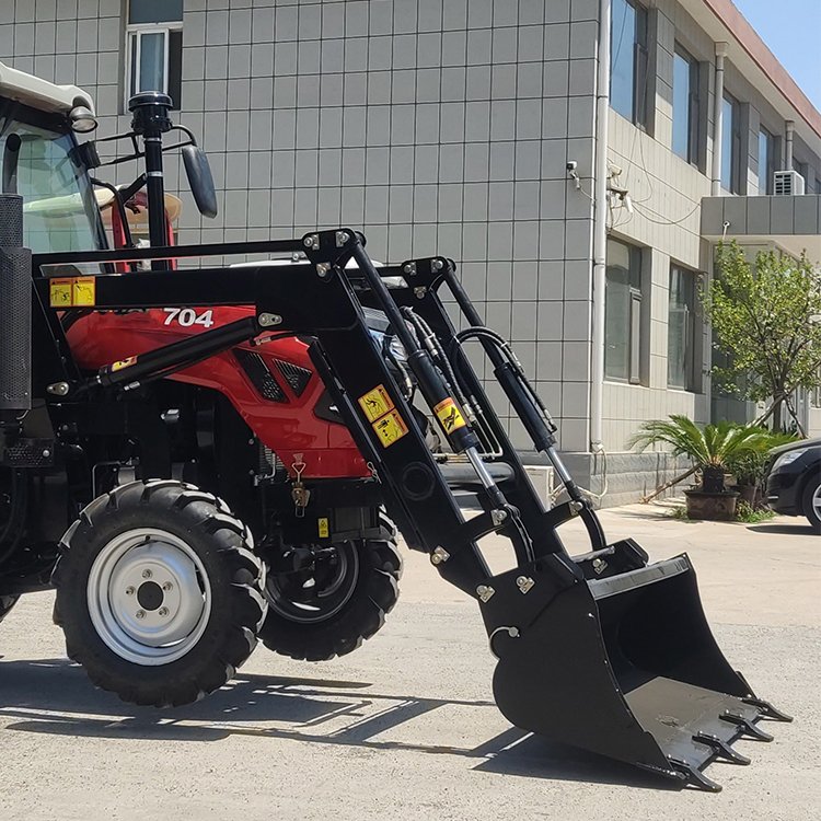 Heavy Duty Front End Loader Crawler Sowing Fertilizing Weeding Power Cultivator Mini Tractor With Backhoe Rotary Tiller