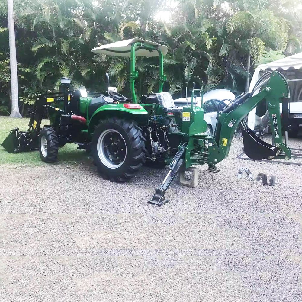 Heavy Duty Front End Loader Crawler Sowing Fertilizing Weeding Power Cultivator Mini Tractor With Backhoe Rotary Tiller