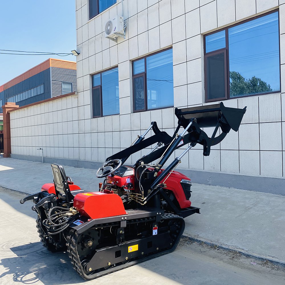 Land Universal Big Double Plow Crawler Rotary Tiller Diesel Engine 25Hp/35 Hp Cultivator Mini Farm Tractor