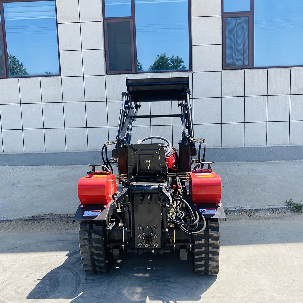 Land Universal Big Double Plow Crawler Rotary Tiller Diesel Engine 25Hp/35 Hp Cultivator Mini Farm Tractor