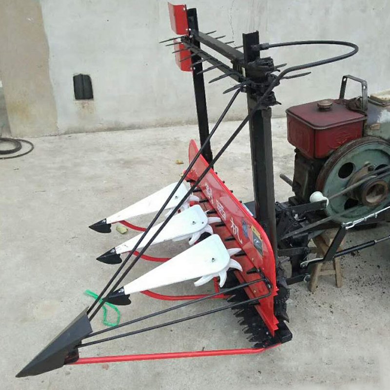 Diesel 2 Wheels Farming Walking Tractor Mini 8hp 18hp 20hp Lavender Corn Rice Harvesting Machine Agriculture