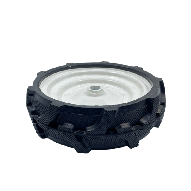 High Quality Polyurethane Farming Equipment Wheel 13x3.50 Mini Tiller Solid Flat Free Wheels