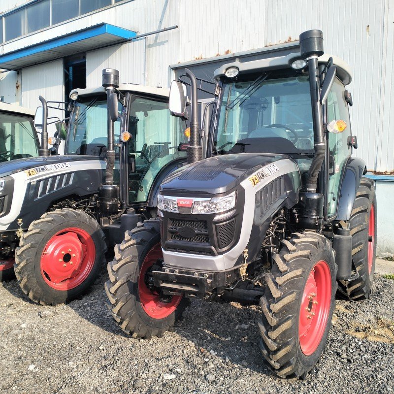 4X4 Wheel 4WD 85hp 90hp 100hp 120hp Tractor Front Loader Farm Garden Tractor with Cabin