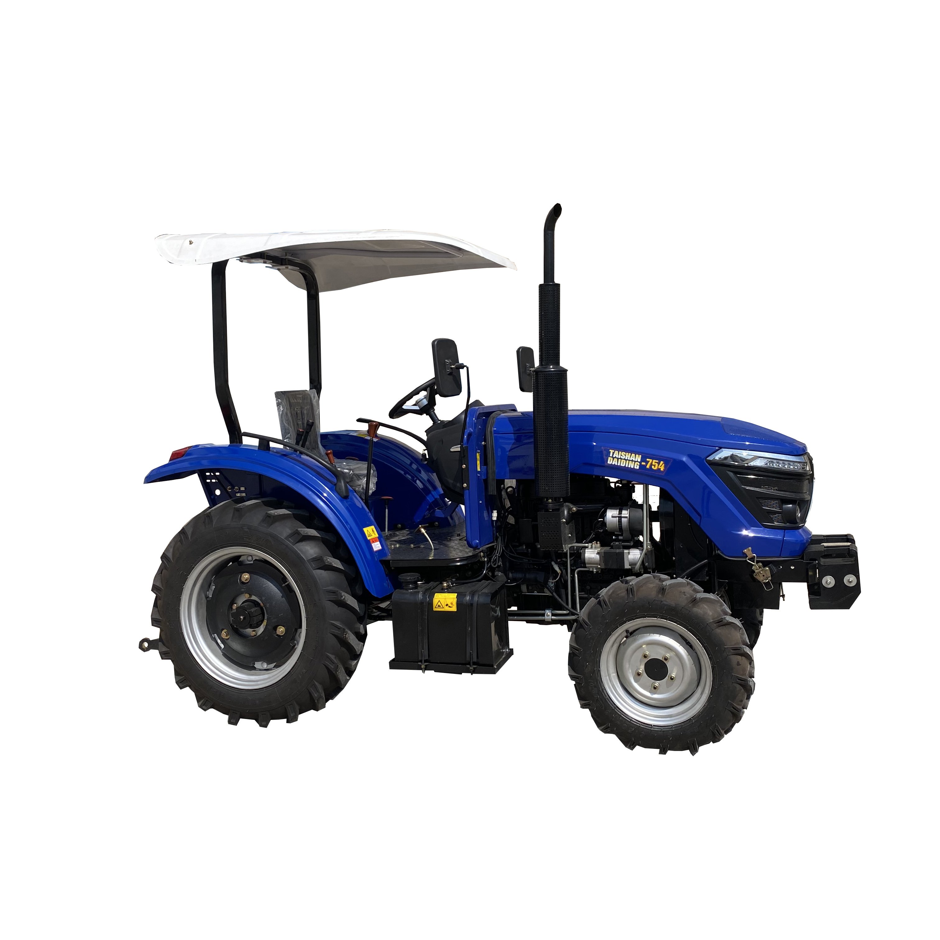 Chinese 4WD 4x4 75HP Electric Tractors for Small Farms Gardens New Condition Wheel Tractor with Engine Gearbox Home Use Retail