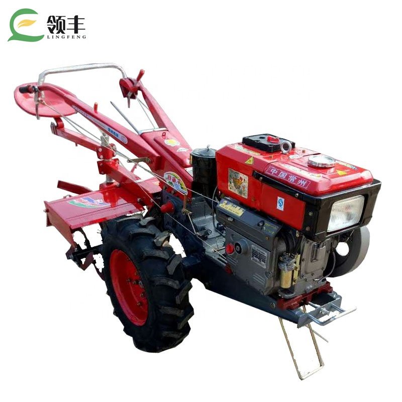 2 Wheel Diesel 25Hp Cultivator Walking Mini Tractors for Sale Tractor Trucks Farming Tractors