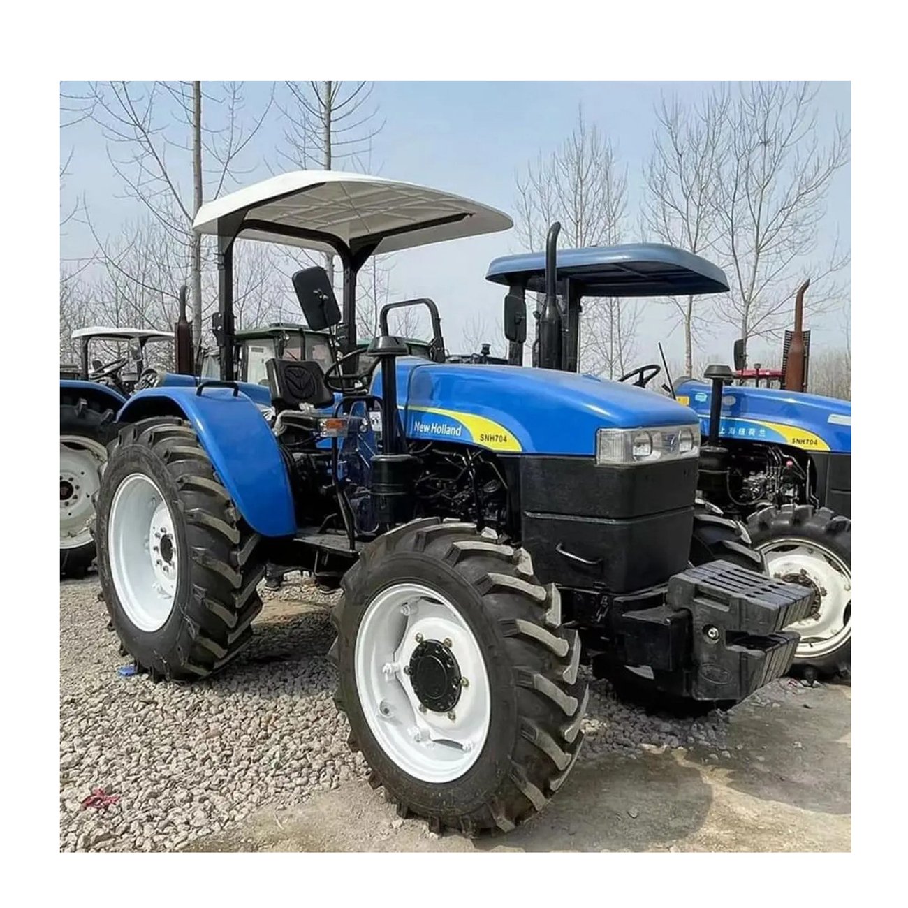 Used International Popular New-Holland SNH754 4WD Tractor/ Farm Used Second Hand 75HP Wheel Tractor