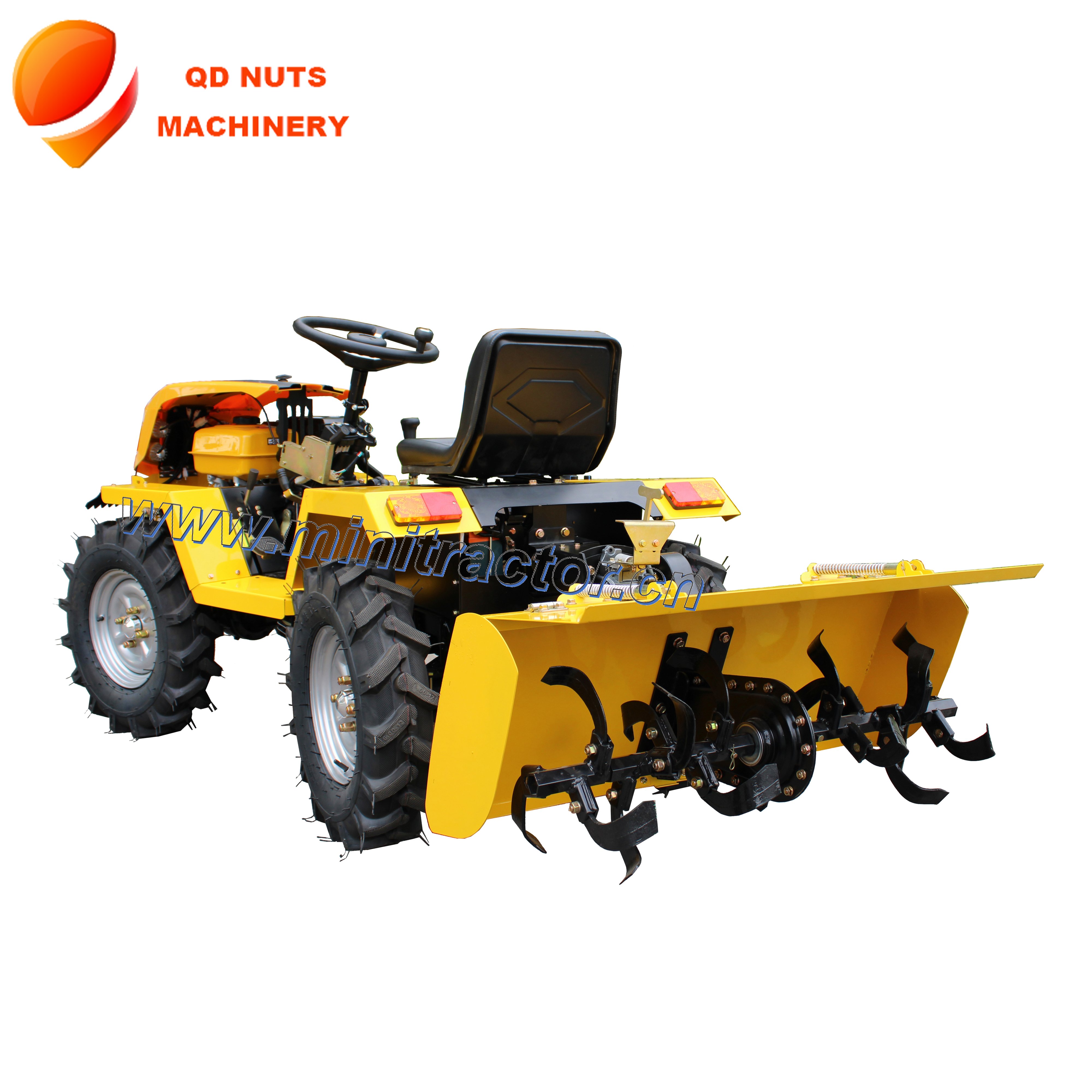 CE Certified 4x4 18HP Agriculture Wheel Tractor New Condition Mini 4WD Farm Tractor Engine Motor Pump Gear Gearbox Core