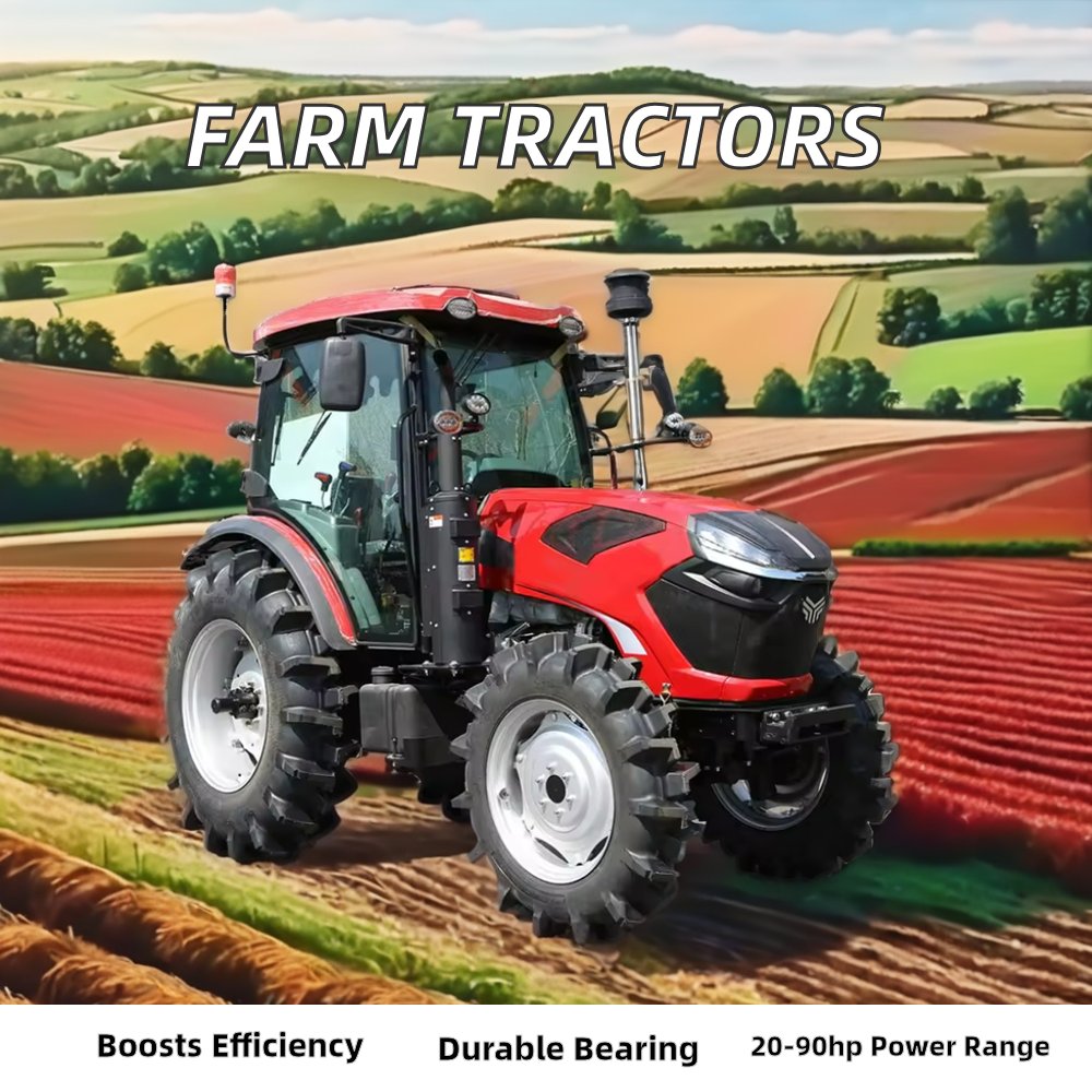 50hp 60hp 70hp 80hp 90hp 100hp Farm Tractors Agriculture 4stroke Tractors for Sale