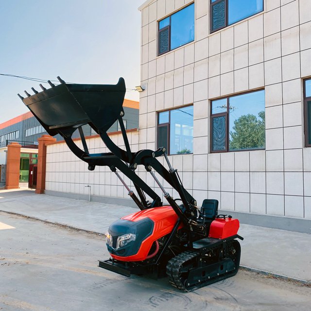 Hot Sale 120HP Multi-purpose Farm Mini Tractor / Agricultural Crawler Tractors With Excavator Arm Loader
