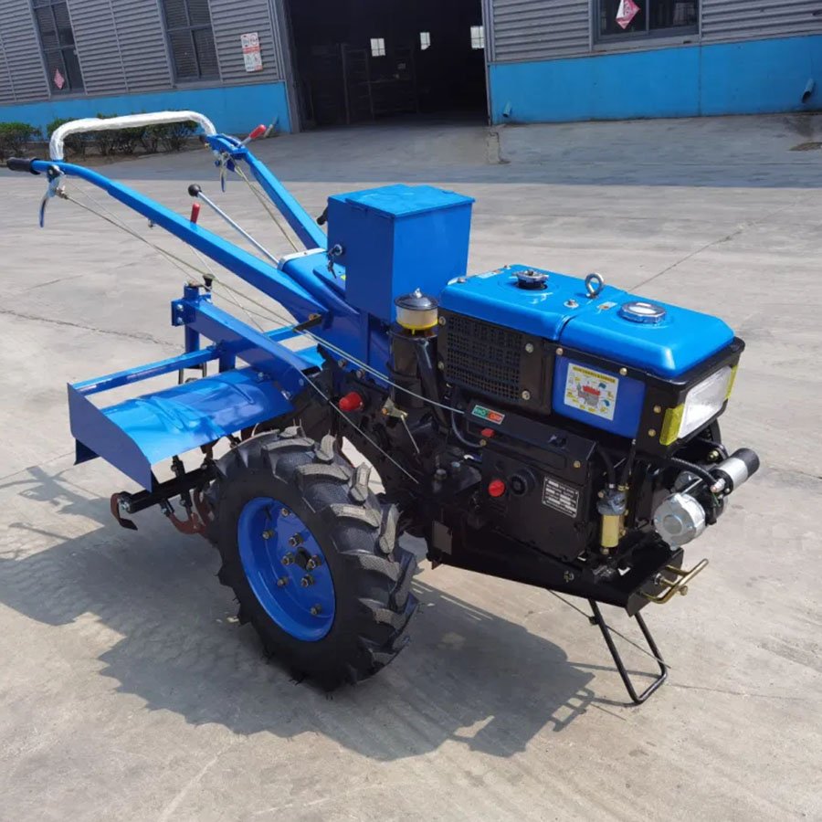Cheap 20hp 22hp 25hp Manual Agricultural Mini diesel Tiller Two Wheel New Farm Walking Tractor in Stock