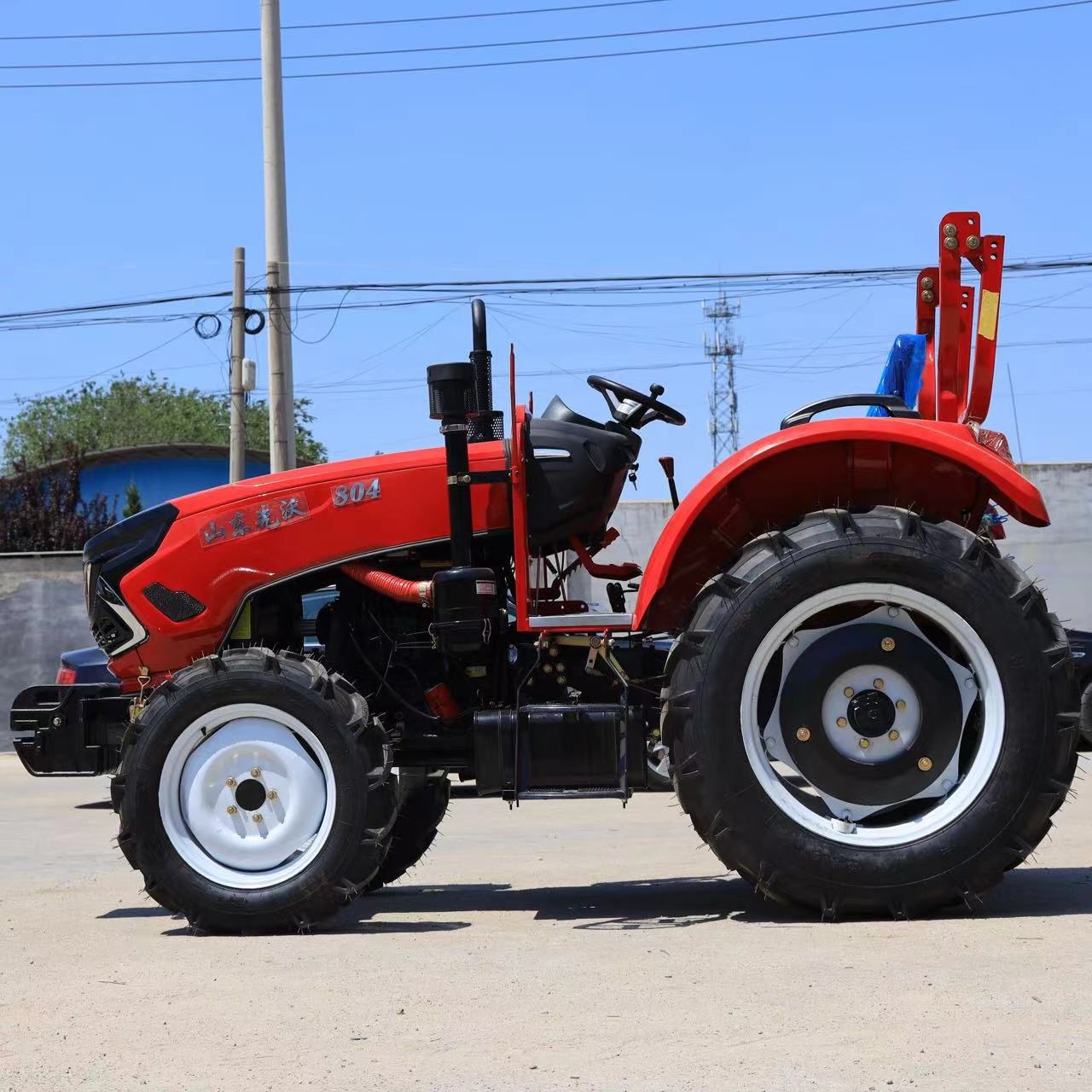 4WD Tractors 80HP Wheel Tractor Agriculture 50hp Attachments and Implements for Farm Tractors