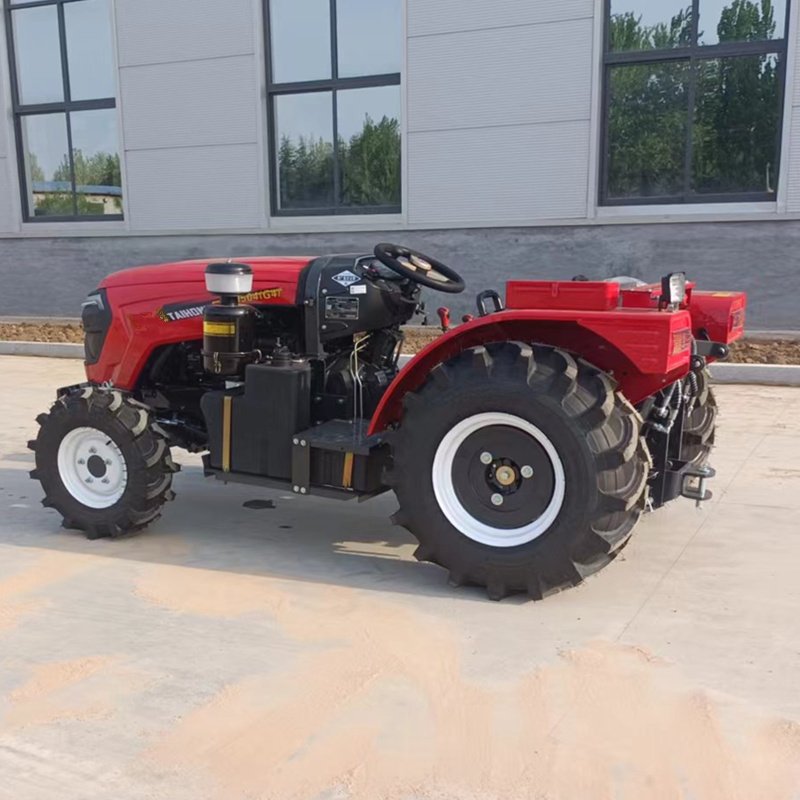 Mini 4wd Articulated Garden Tractors 50hp for Farm and Greenhouse/orchard with Finishing Mover