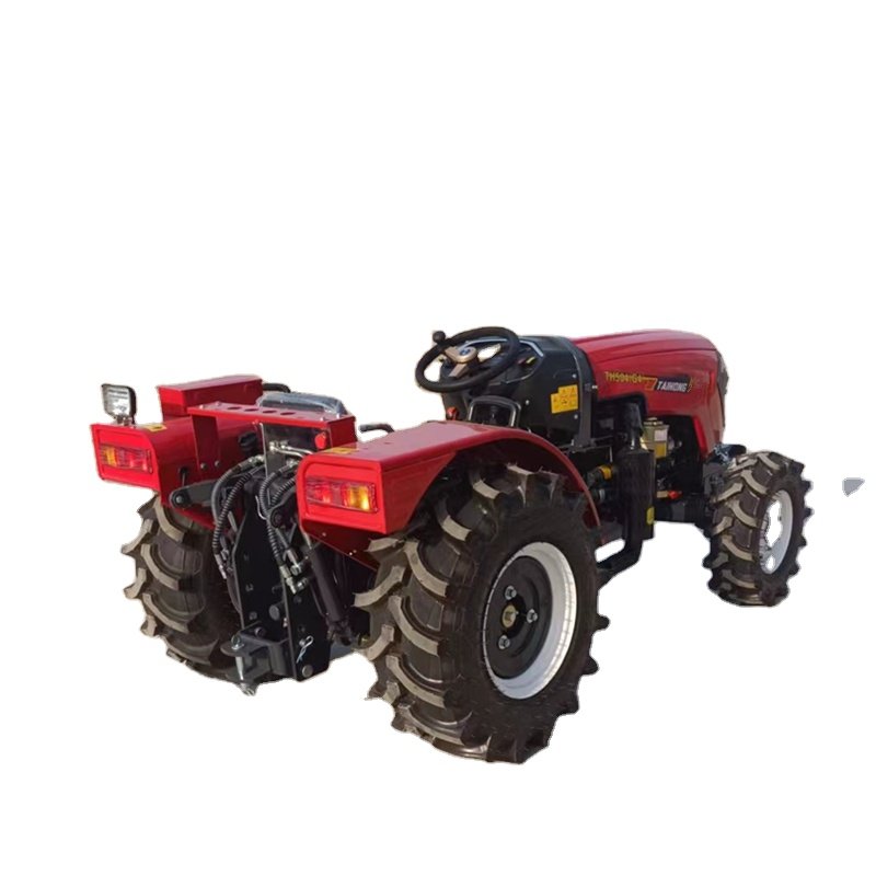 Mini 4wd Articulated Garden Tractors 50hp for Farm and Greenhouse/orchard with Finishing Mover