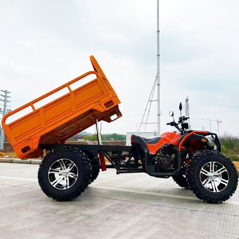 Electric Adult Atv 150cc 4x4 Farm Quad Farmer Vehicle Bike Agricultural Car Tractor with Cargo Box