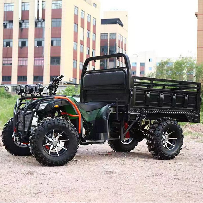 Electric Adult Atv 150cc 4x4 Farm Quad Farmer Vehicle Bike Agricultural Car Tractor with Cargo Box
