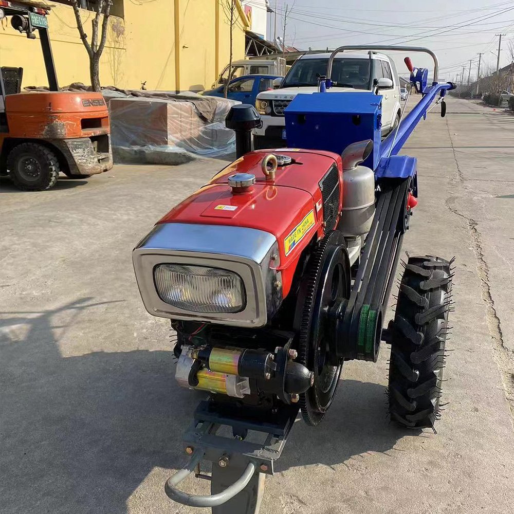 2024 China New 20hp 18HP 15HP Power Tiller Walking Tractor Cultivators 2 Wheel Walking Tractor Paddy and Dry Field Plow Machine