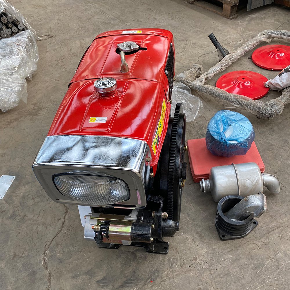 2024 China New 20hp 18HP 15HP Power Tiller Walking Tractor Cultivators 2 Wheel Walking Tractor Paddy and Dry Field Plow Machine