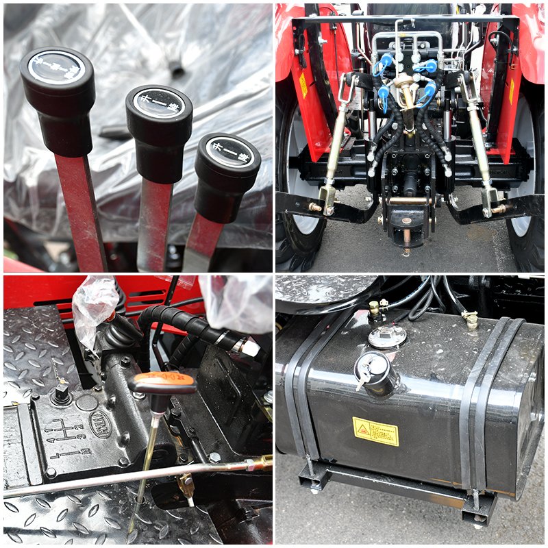 China Factory 4X4 Wheels 4WD Manufacturer 50HP to 90HP Farm Tractor with Core Engine Component Garden & Agricultural Tractor