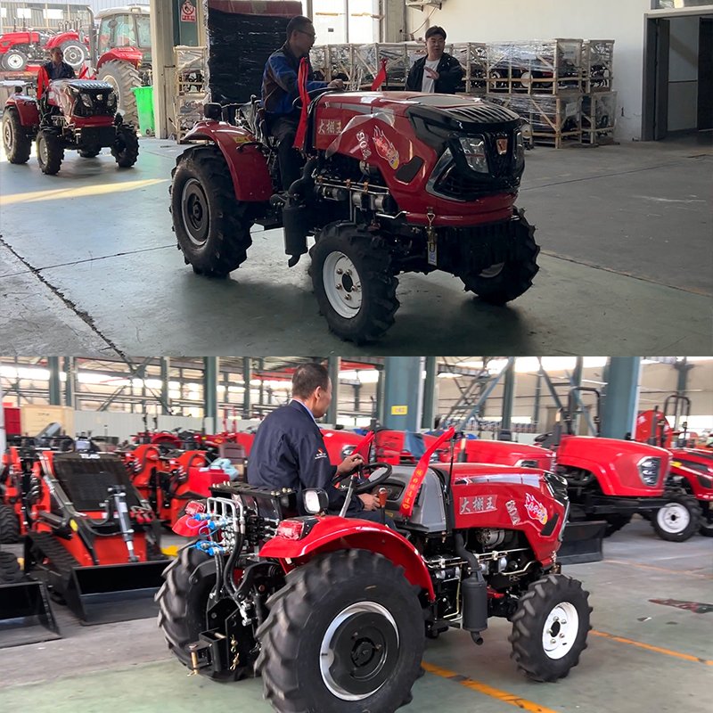 China Factory 4X4 Wheels 4WD Manufacturer 50HP to 90HP Farm Tractor with Core Engine Component Garden & Agricultural Tractor