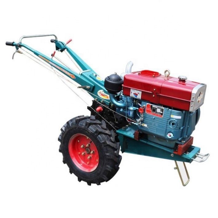 Agricultural Machinery Equipment Cultivator Motocultor Two Wheel Gasoline Power Mini Tiller 12hp Walking Tractor