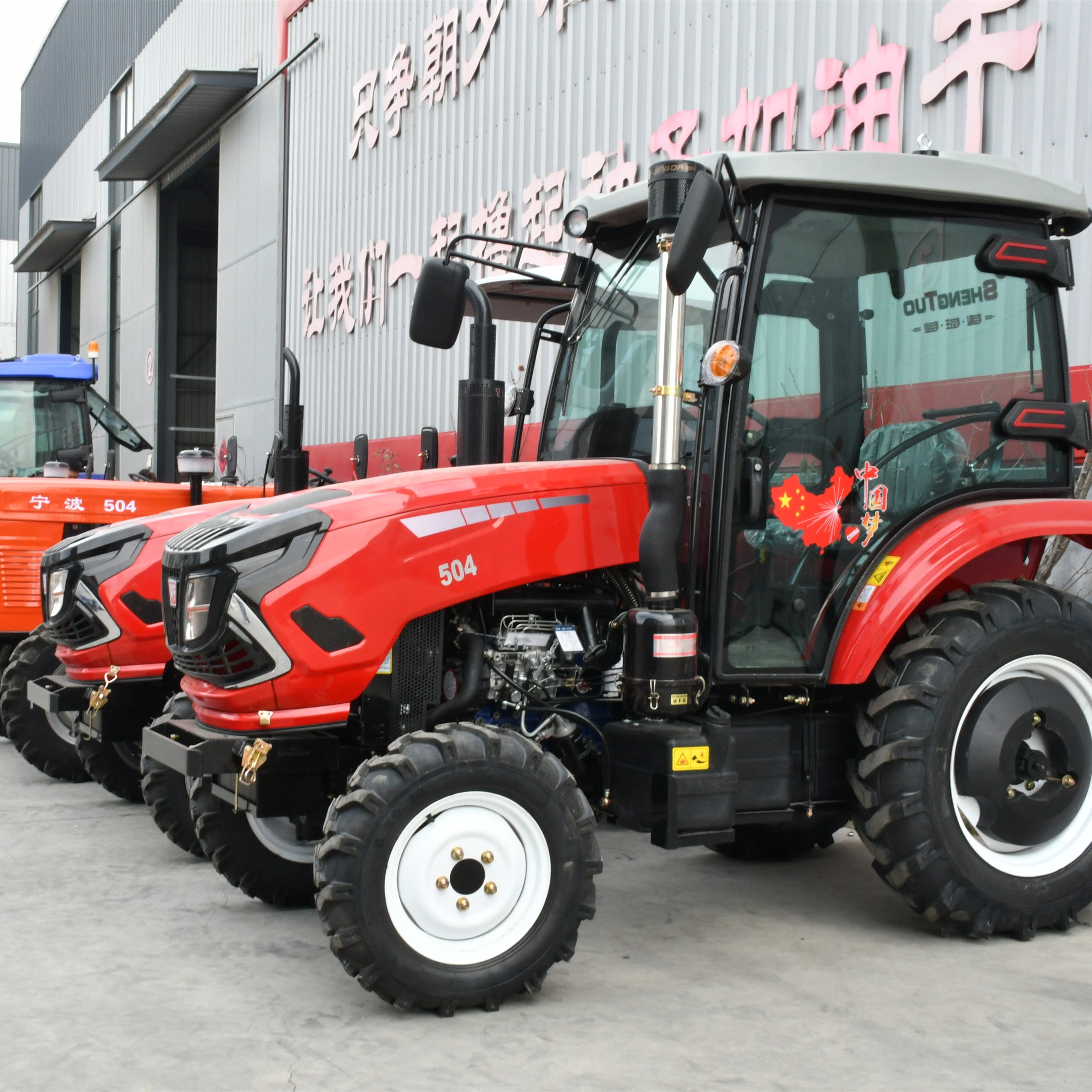 4x4 Agricultural Mini Tractor 50HP/60HP/80HP/90HP Multifunctional Tractor with Core Components Used Condition