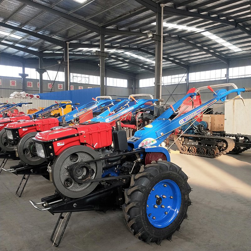 HHD 20hp diesel Engine Power Used Garden Tiller Motocultor Cultivator Two Wheel Walking Tractor for Sell