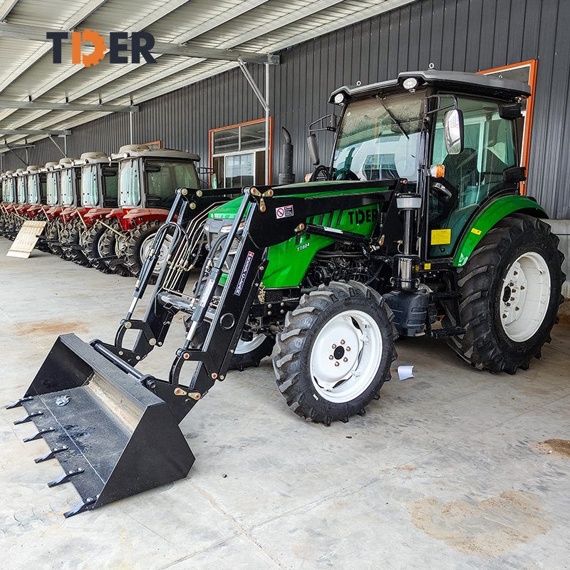 LiftSun 60HP Agriculture Tractor 4wd Farm Tractor Compact Farm 4x4 Mini Farming Tractors with Cab