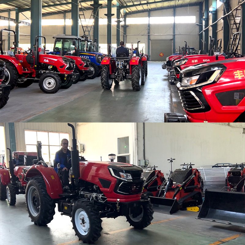 New 4WD 4x4 Mini Farm Tractor with 20hp to 100hp Rated Power Diesel Fuel 80hp Crawler Drive for Agricultural Use