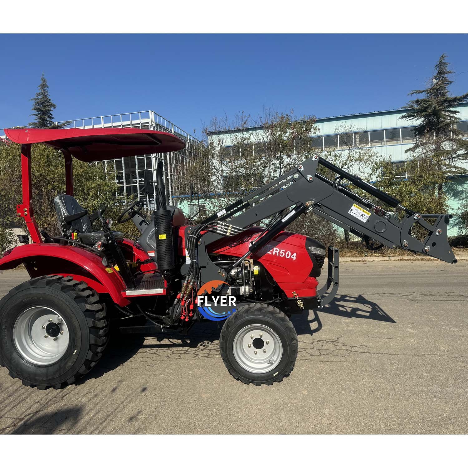 Chinese Low Price 50HP 4WD Small Mini Agricultural Tractor with Front End Loader for Agricultural Activity