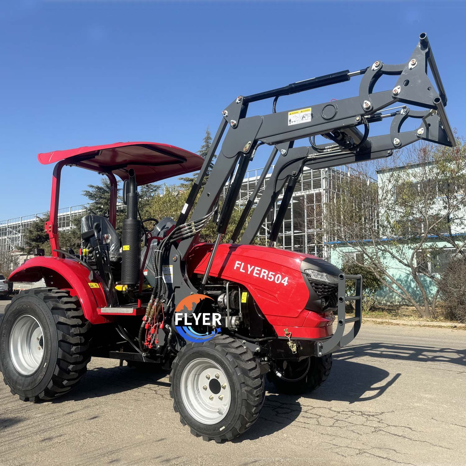 Chinese Low Price 50HP 4WD Small Mini Agricultural Tractor with Front End Loader for Agricultural Activity