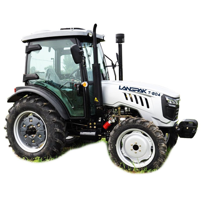 80HP 4WD Electric Farm Agricultural Four Wheel Tractor with Frond End Loader Back Hole