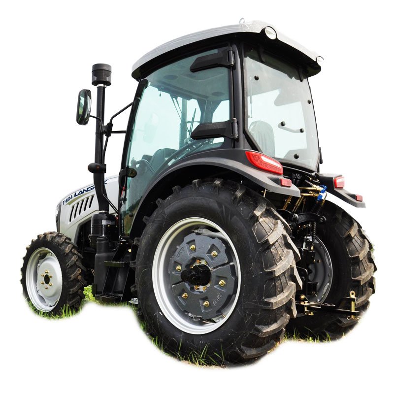 80HP 4WD Electric Farm Agricultural Four Wheel Tractor with Frond End Loader Back Hole