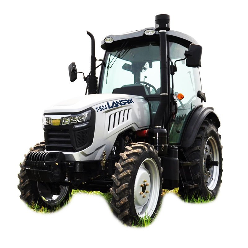 80HP 4WD Electric Farm Agricultural Four Wheel Tractor with Frond End Loader Back Hole