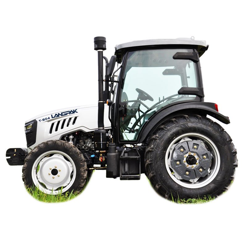 80HP 4WD Electric Farm Agricultural Four Wheel Tractor with Frond End Loader Back Hole