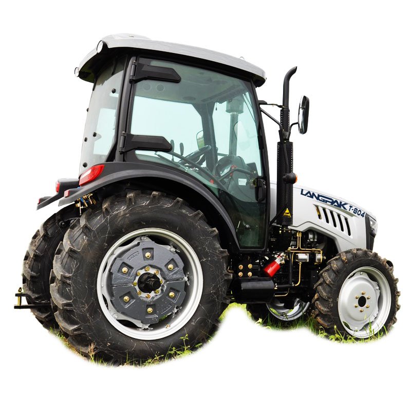80HP 4WD Electric Farm Agricultural Four Wheel Tractor with Frond End Loader Back Hole