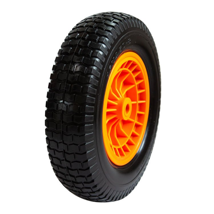 3.50-4 Tire and Rim Airless Small Agricultural Tyres 10 Inch Pu Foam Wheel for Tractor
