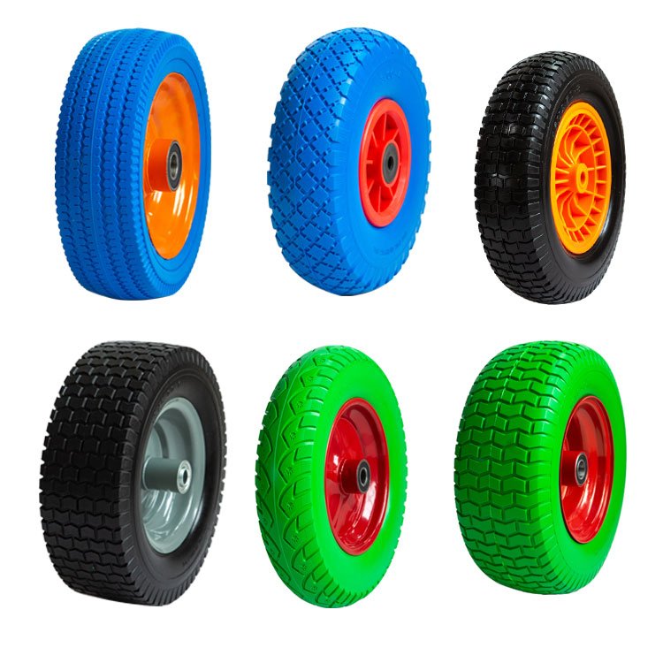 3.50-4 Tire and Rim Airless Small Agricultural Tyres 10 Inch Pu Foam Wheel for Tractor