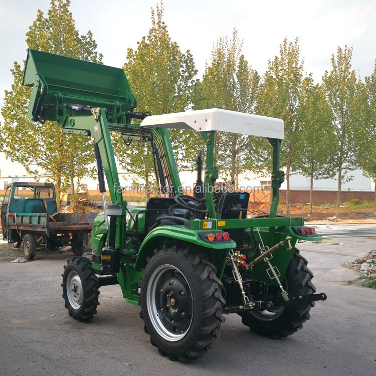 High Quality Mini 4x4 Wheeled Tractor Agriculture Tractor 25 HP Tractor With Farming Machine