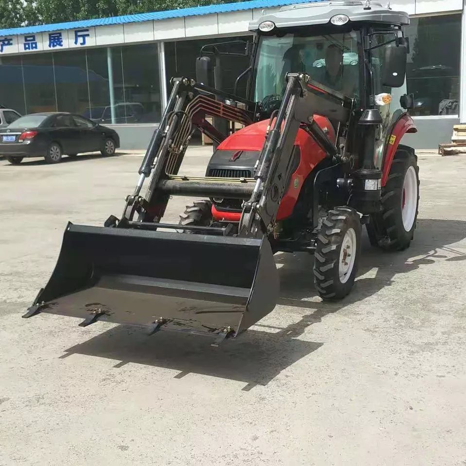 Multi-purpose Mini Farm Tractor with Front End Loader and Backhoe