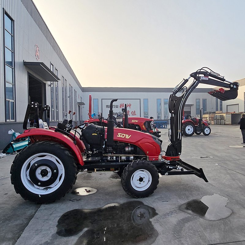 40hp 50hp 60hp 70hp China Tractor De Agricultura Used Tractors Mini Farm Tractor Trucks With Front End Loader Backhoe Digger