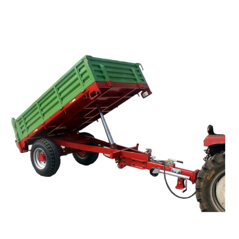 Agricultural Tipper Trailer Garden Tractor Farm Dump Trailer Construction New Conditions Customized With CE Proved