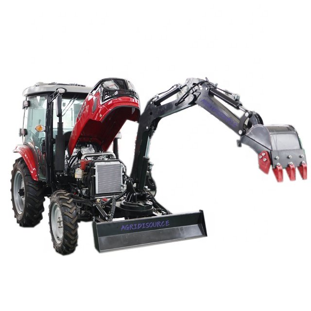 China Import Tractor Retro Excavadora Tractor with Rear Bucket for Sale for Agriculture Used