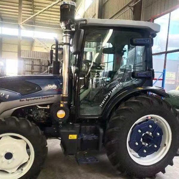 100hp 4x4 Agricultural Tractor Diesel Engine Multifunctional 4WD Four-Wheel Tractor Used Condition Key Motor Pump Gear