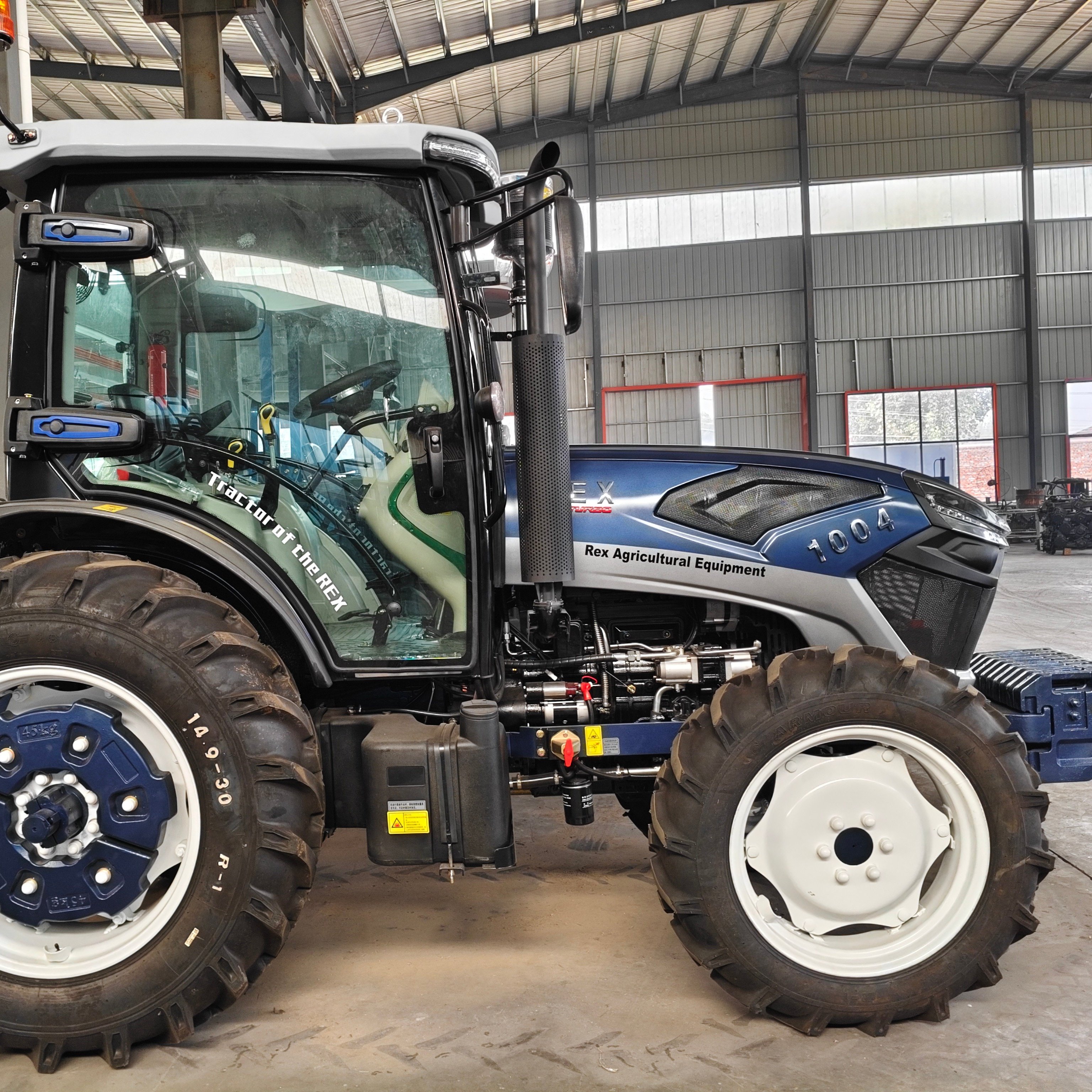 100hp 4x4 Agricultural Tractor Diesel Engine Multifunctional 4WD Four-Wheel Tractor Used Condition Key Motor Pump Gear