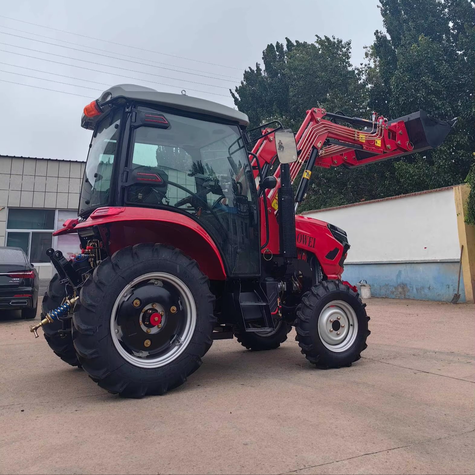 Official AW504 50hp 4WD Mini Farm Tractor Powerful Diesel Engine with Fancy Design and Multifunctional Gear Core Components