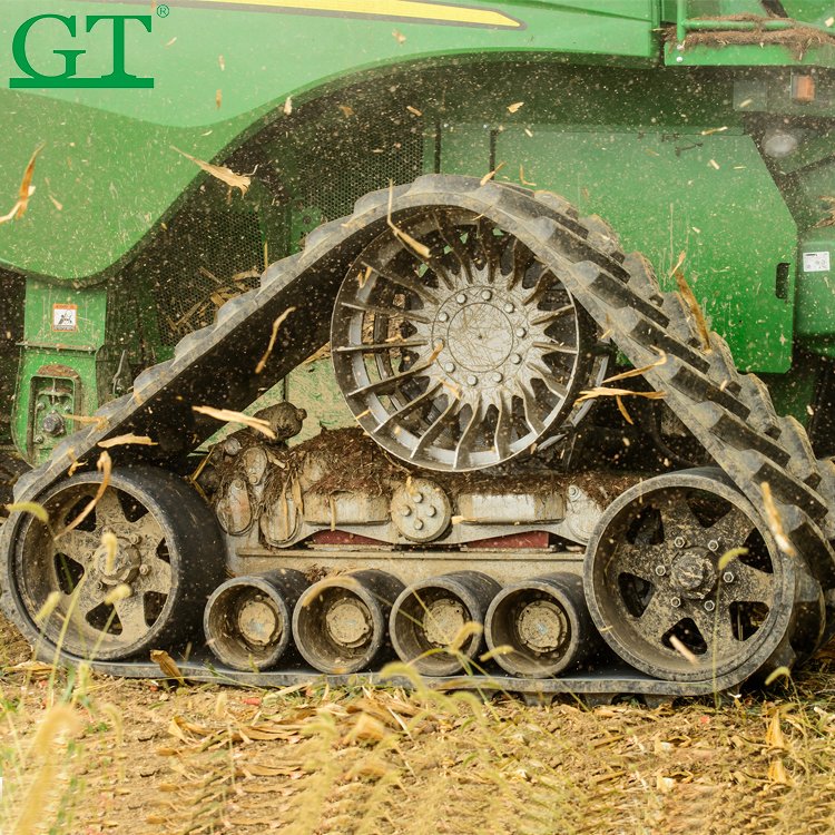 Manufacturer Agriculture Rubber Track Chassis Triangle Track Tractor for Track Asphalt Rubber Pavers AP1055