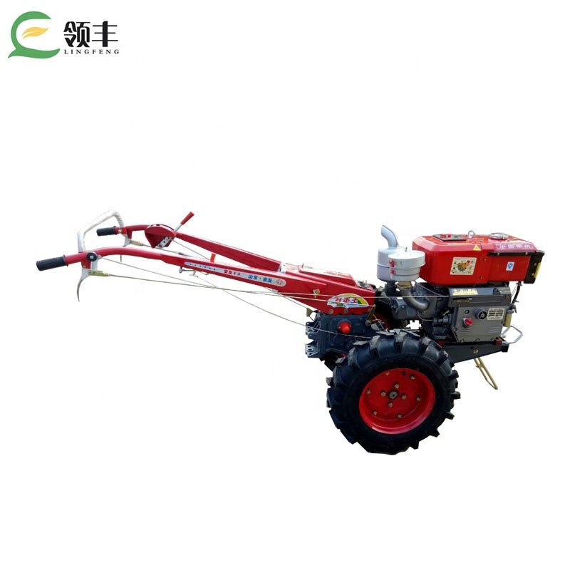 Prices of 2 Wheel Farm Hand Walking Tractor 8hp10hp/12hp Diesel Power Engine Mini Tractor Tractor Trucks
